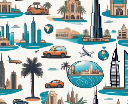 Various symbols representing dubai
