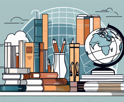 A variety of educational tools like globes