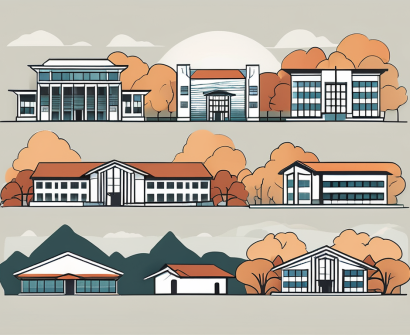 Eight different school buildings