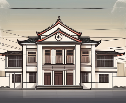 A traditional vietnamese schoolhouse with a large