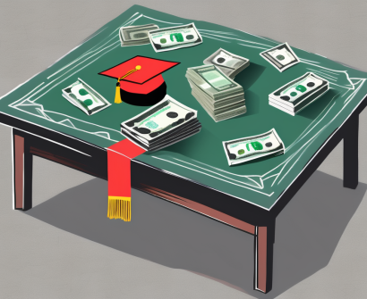 A classroom setting with a chalkboard