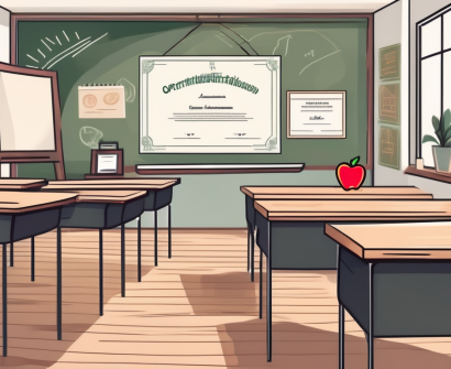 A classroom setting with thai cultural elements