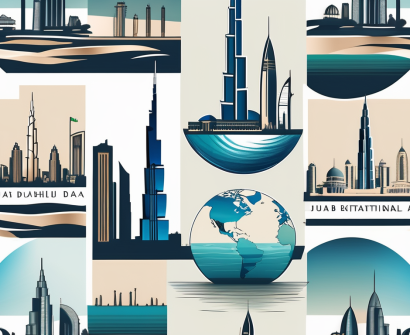Various iconic landmarks of dubai