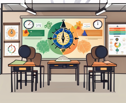 A classroom setting in thailand with an iqts (interactive quality teaching strategy) board at the front