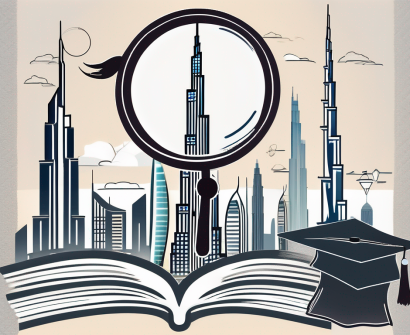 Iconic dubai landmarks like burj khalifa and palm jumeirah