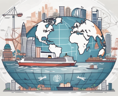 A globe with singapore highlighted
