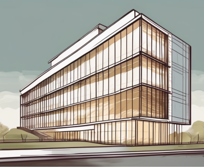 An international school building in malaysia with a symbolic timeline or hourglass indicating the passage of years