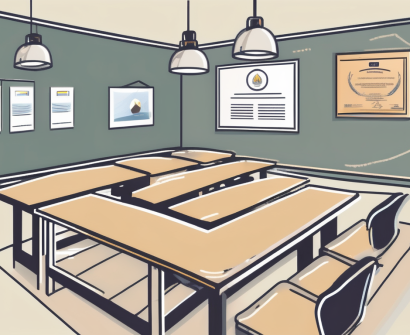 A classroom setting in dubai with a visible iqts (international quality teaching standards) certificate on the wall