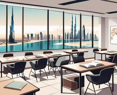 A classroom with an international flair
