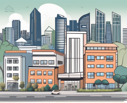 A diverse array of childcare buildings