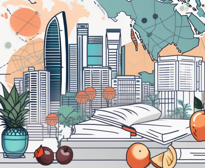 A classroom setting in singapore with various language-learning tools like headphones