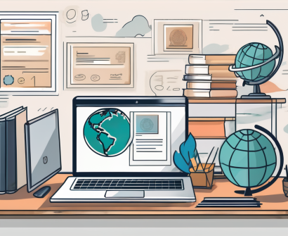 A classroom setting with thai cultural elements