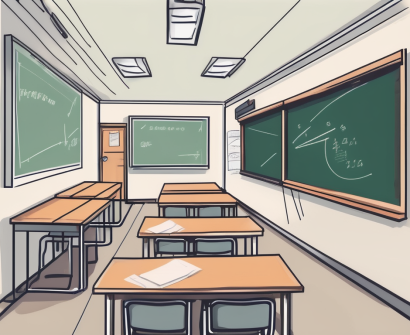 A classroom setting in hong kong featuring teaching aids