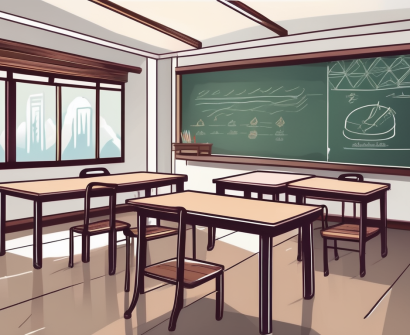 A classroom setting in thailand