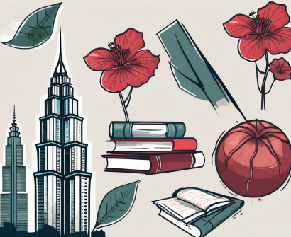 A variety of educational tools such as a graduation cap