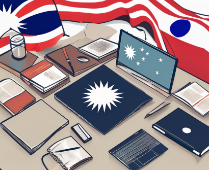 A diverse collection of educational tools and resources such as books