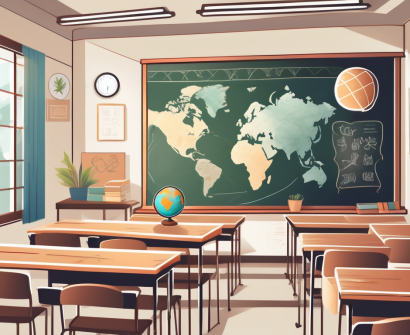 A classroom setting in an international school in bangkok