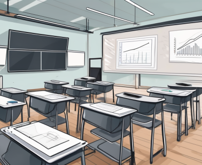 A modern classroom in thailand