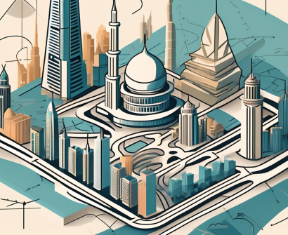 Various educational tools like a graduation cap