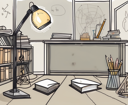 A classroom setting with various educational tools and resources