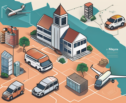 A variety of items representing living costs in malaysia