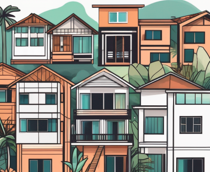 Seven different types of houses