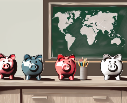 Five different piggy banks