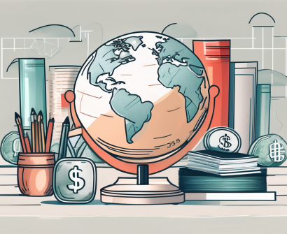 A classroom setting with various educational tools