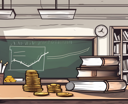 A classroom setting in saudi arabia with various international symbols