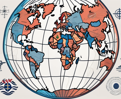 A globe with malaysia highlighted