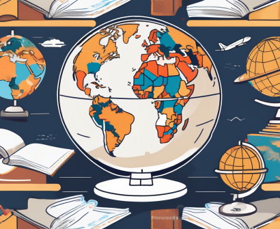 A classroom setting with diverse educational materials representing different cultures