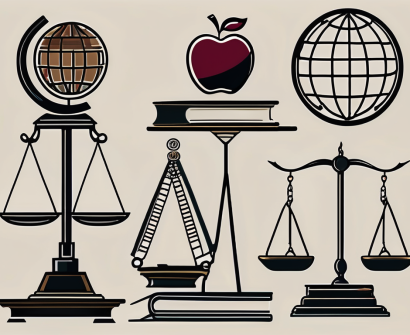 Four symbolic elements representing teaching challenges in thailand and qatar