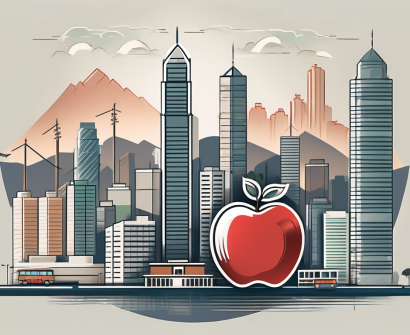 A typical hong kong cityscape with various educational institutions