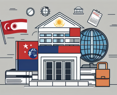 Five different symbolic representations of citizenship options (like a passport