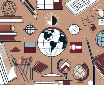 A classroom setting with diverse cultural elements