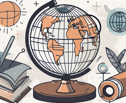 A globe with malaysia highlighted