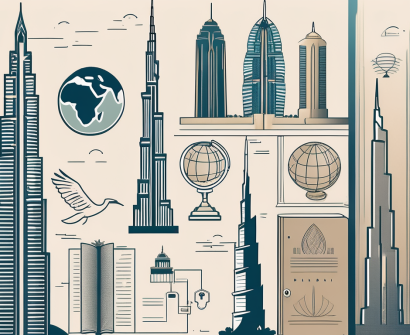 A few iconic landmarks of dubai