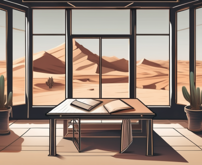 A classroom setting with typical emirati cultural elements