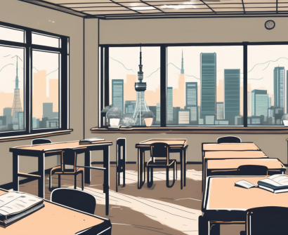 A classroom scene in an international school in tokyo