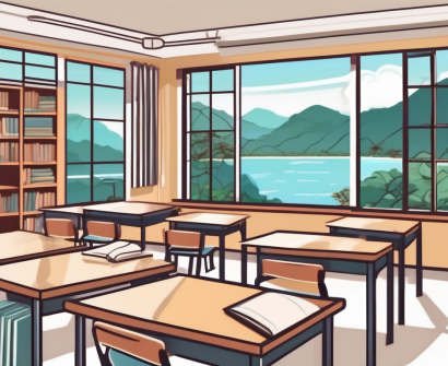 A classroom setting in an international school in phuket