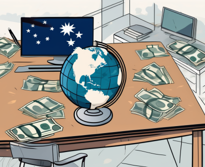 A classroom setting with a globe