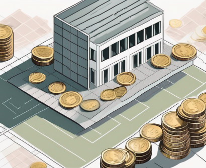 An international school building in austria with a symbolic representation of currency