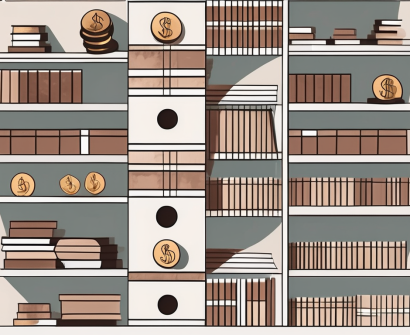 An international school building in latvia with a symbolic scale balancing books and coins