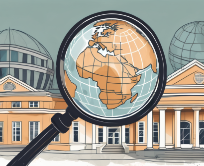 A globe focused on barbados