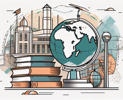 A globe focused on brunei