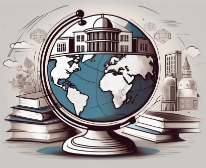 A globe focused on estonia