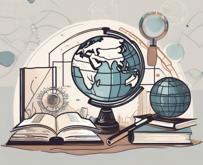 A globe focused on indonesia