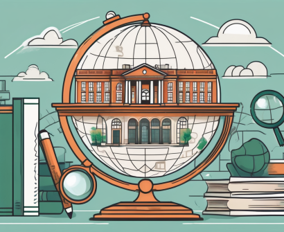 A globe focused on ireland