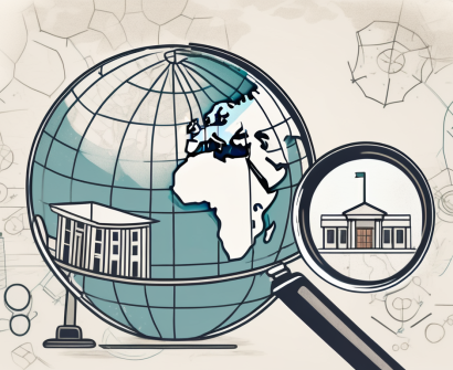 A globe focused on kuwait