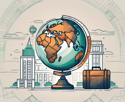 A globe focused on nigeria